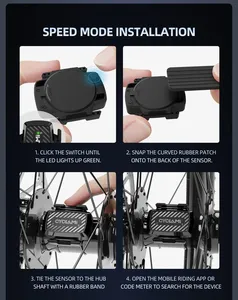 Sensor de Velocidad/Cadencia para Bicicleta CYCLAMI C1, Impermeable IP67, con Batería, ANT+BLE, Velocímetro Inalámbrico - Product Image 6
