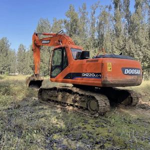รถขุดมือสอง Doosan Dh220-7 22 ตัน ได้รับการรับรองมาตรฐาน CE รถขุดไฮดรอลิกแบบตีนตะขาบมือสองจากเกาหลี รถขุดขนาดกลางมือสอง - Product Image 1