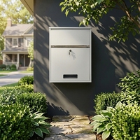 Boîte aux lettres moderne personnalisée pour extérieur, jardin, mur, en métal, pour colis, lettres, journaux, courrier
