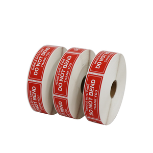 Autocollant d'avertissement d'expédition auto-adhésif Premium <span class=keywords><strong>1</strong></span> "x 3" 1000 pièces soins de la poignée ne pas plier les étiquettes pour enveloppe de paquet - Product Image 2