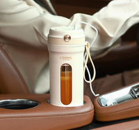 Mini-mixeur portable USB rechargeable en plastique pour la maison, idéal pour les jus de fruits et les smoothies – Vente en gros