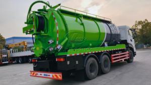 Camion aspirateur Dongfeng KL 22-25m3, 10 pneus, moteur Cummins, boîte de vitesses rapide, jet haute pression et camion d'aspiration de boues robuste - Product Image 5