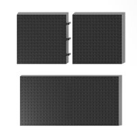 Brique 16X16X1 1/3 avec trous Plaques de base de verrouillage 65803 pour blocs de construction classiques utilisés pour cadre Pixel Art S014 2780 broches