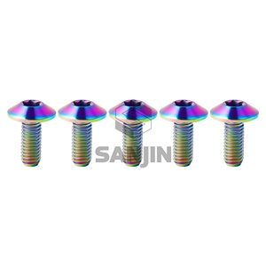 Tornillo de Cabeza de Paraguas Torx Personalizado de Titanio y Zinc de Alta Calidad, M6x12 15 16 20mm, para Accesorios de Bicicleta y Motocicleta, <span class=keywords><strong>GR5</strong></span> - Product Image 4