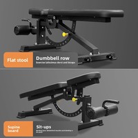 Banc de fitness pliable multifonctionnel pour les sit-ups et les press d'haltères avec réglage plat et incliné pour salle de sport commerciale
