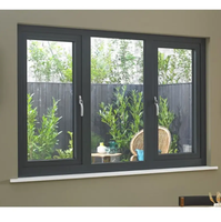 Puertas y ventanas de aluminio personalizadas, ventanas abatibles de vidrio Low E de bajo consumo, ventanas caseras de inclinación y giro de doble acristalamiento