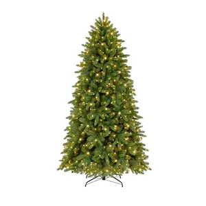 Lage Moq Custom Groothandel Hoge Kwaliteit Outdoor Indoor Decoratie Pe Pvc 6ft 10ft Kunstmatige Gigantische Kerstboom Met Verlichting