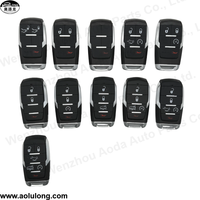 Vente en gros de coques de clés de voiture intelligentes à 5 boutons sans logo pour clé de voiture RAM Pickup