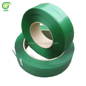 Jumbo rotolo di forte trazione in rilievo verde PET cinghia di poliestere cinghia di plastica di imballaggio