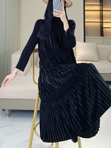 فستان أم العروس للخريف مباشرة من المصنع جديد مطرز بالخرز بمقاس كبير ، فستان مأدبة نسائي أنيق - Product Image 5