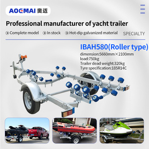 <span class=keywords><strong>Remorque</strong></span> <span class=keywords><strong>bateau</strong></span> AOEMAI de haute qualité, 5 m, usage commercial, avec 2 pneus, pour 16 pieds, avec jantes et marchepieds, avec cadre - Product Image 1