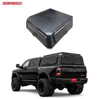Capot rigide en alliage d'aluminium pour pick-up, avec portes latérales solides et rails de toit pour RAM 3500