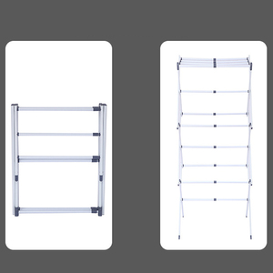 ชั้นวางผ้าขนหนู3ชั้นพับได้แบบเรียบง่ายสำหรับใช้ในร่มและกลางแจ้ง - Product Image 1