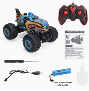 Offre Spéciale : Voiture Télécommandée Requin RC 1:16 pour Enfants, 2.4G, 20km/h, Lumières, Musique, Effets de Pulvérisation, Prête à l'emploi, Contrôleur à Distance, Utilisation Intérieur/Extérieur, Modèle Expert - Product Image 1