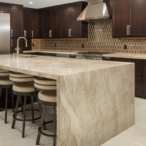 Đá tự nhiên Brazil Taj Mahal quartzit phiến đá cẩm thạch cho nhà bếp bàn sàn gạch biệt thự satircase tường nền Bảng điều khiển - Product Image 4