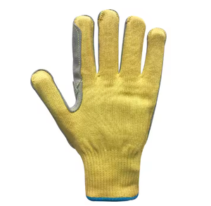 Guantes de Aramida de Calibre 10 con Piel de <span class=keywords><strong>Vaca</strong></span> <span class=keywords><strong>en</strong></span> <span class=keywords><strong>la</strong></span> Palma, Resistentes a Pinchazos y Cortes, para Protección Contra el Calor, Precio de Fábrica - Product Image 5
