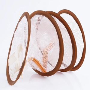 <b>Foldable</b> Mesh Herb Drying <b>Basket</b> with Zippers - Hanging Bra Clothes Dryer Rack for Kitchen And Laundry - Product Image 6