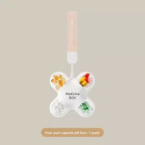 Pilulier de Voyage Portable Sept Jours par Semaine, Mini Organisateur Quotidien pour Trois Repas, Boîte à Médicaments en Plastique pour Cosmétiques - Product Image 4