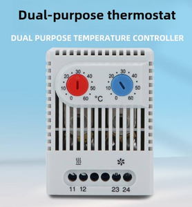 Termostato Dual <span class=keywords><strong>Mibo</strong></span> ZR 011, Controlador de Temperatura Mecánico de 0-60°C para Control de Calefacción y Refrigeración de Gabinetes - Product Image 3