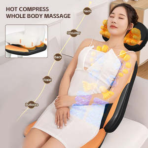 Elektrische <span class=keywords><strong>Shiatsu</strong></span> Massageauflage für Zuhause und Auto, Knetende Vibrations-Sitzauflage, Nacken- Rücken- und Gesäßmassagegerät, Entspannungs-Massagesessel-Kissen - Product Image 6