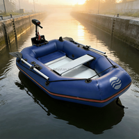 Bateau de sauvetage d'urgence pliable en PVC, monoplace, léger, durable, rigide, épaissi, stable, pour la dérive, type yacht sportif électrique