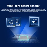 Carte mère embarquée FORLINX FET-MA35-S2 sous Linux avec puce Nuvoton MA35D1 - Architecture hétérogène multicœur