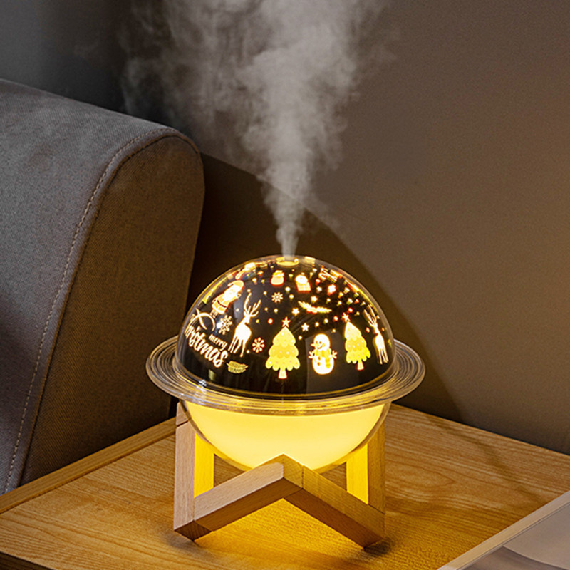 【美品】フロアミストマイナスイオン 噴水 デコレーションライト 加湿器 加湿器をインテリアアイテムに。2023年冬の新作「砂時計型