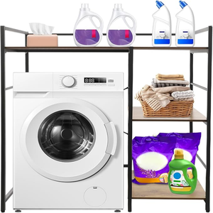 Support de rangement pour serviettes 3 niveaux en acier carbone, type sur pied, solution tout-en-un pour salle de bain, multifonction, offre directe - Product Image 6