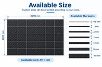 Plaque en fibre de carbone CFRP 3K Twill, plusieurs épaisseurs, finition brillante ou mate, découpe CNC, perçage personnalisé pour UAV, robot, feuille structurelle