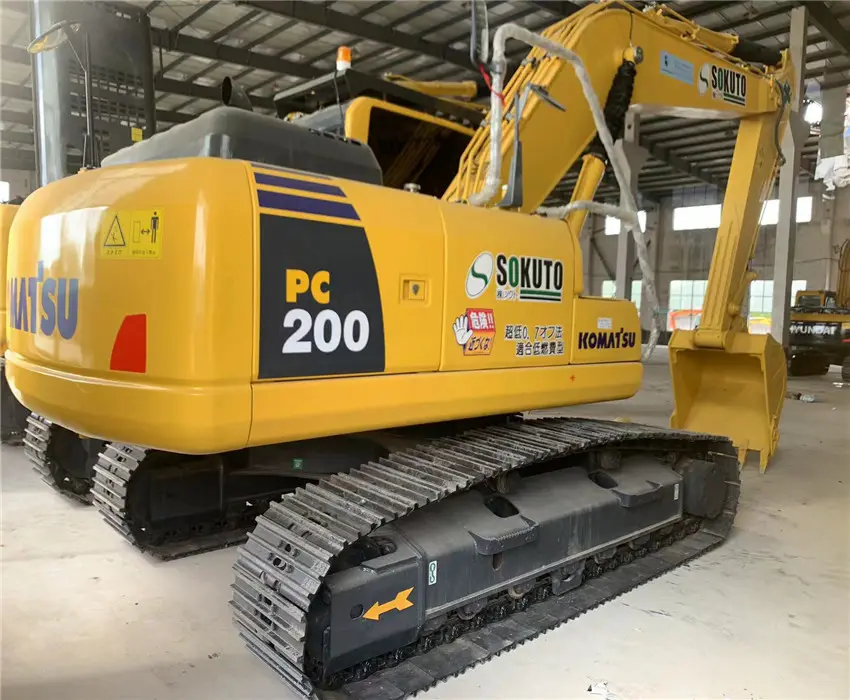 ใช้ญี่ปุ่นเครื่องก่อสร้าง Komatsu PC200รถขุด/ใช้อุปกรณ์หนัก/Komatsu ใช้รถขุด PC 200นิ้วหัวแม่มือ