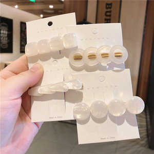 Épingle à cheveux en pierre d'oeil de chat, amour coréen Ins Super fée épingle à cheveux sirène dame frange Clips latéraux coiffure fille Clips à cheveux - Product Image 4