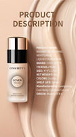 Produk makeup mewah alas bedak krim cair tahan air dan matte harga termurah penggunaan dengan alas bedak cetakan Label Privet