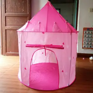पोर्टेबल Foldable राजकुमार पॉप अप खिलौना तम्बू बच्चों पार्टी महल Cubby खेलने घर बच्चा खेलने तम्बू