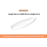 Vente en gros de canoë-kayak transparent en polycarbonate, conception monobloc, service de découpe, idéal pour le tourisme aquatique sur les rivières et les lacs.