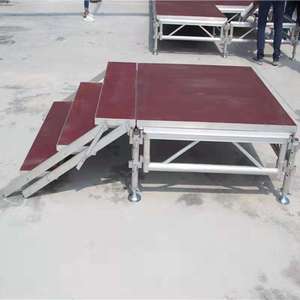 Buổi hòa nhạc đỏ thiết kế sân khấu buổi hòa nhạc nhôm âm nhạc bên sân khấu nền tảng bán cho các sự kiện ngoài trời tổ chức sự kiện sân khấu nền tảng - Product Image 4