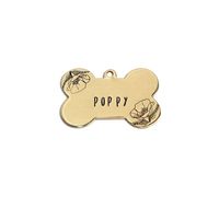Maßge schneiderte Gold Metall Weiche Emaille Zink legierung Blank QR-Code Gedruckte Laser gravur Katze Hunde marken Haustier Tags für Geschenk