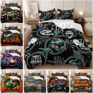 Dinosaurio Jurásico 3D Impresión digital Tela de poliéster Niños Adolescente Dormitorio Juego de cama Bully Juego de funda Nórdica - Product Image 2
