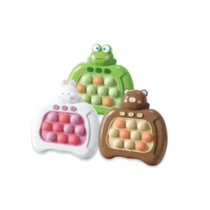 Newest Hot Kids Puzzle Fidget Toy Quick Push Game Toy Cute Animal Shape 4 Modes Quick Push Pop Bubble Fidget Toy