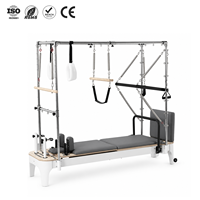 ZENJOY Lit de Pilates Cadillac Reformer 3-en-1 en alliage d'aluminium de qualité supérieure pour usage en studio et à domicile, entraînement de yoga et studio de Pilates