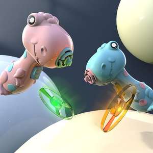 Divertente cane luce UFO giocattolo giroscopio - Product Image 1