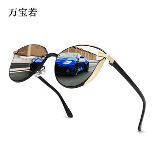 Women's Cat Eye Sunglasses Gold Frame TAC Lens UV400 Protection Fashionable Sun Glasses - Product Image 3