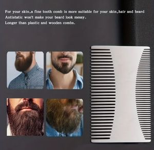 Peine para Cabello de Acero Inoxidable Antiestático de Dientes Finos, Peine de Metal Ligero para Viajes o Campamentos, Peine para <span class=keywords><strong>Caspa</strong></span>, <span class=keywords><strong>Barba</strong></span> <span class=keywords><strong>y</strong></span> <span class=keywords><strong>Bigote</strong></span> - Product Image 3