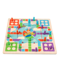 Jeu d'échecs en bois 2 en 1 pour enfants pour filles et garçons de 3 4 5 ans