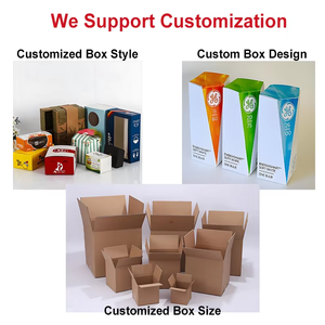 Caja de papel artesanal de cartón corrugado personalizada al por mayor, cajas de envío - Product Image 2