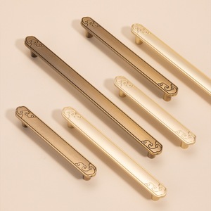 Nouvelles poignées de porte de placard de <span class=keywords><strong>style</strong></span> chinois en forme de nuage, poignées de tiroir de garde-robe, poignée d'entrée, crochets dorés - Product Image 2