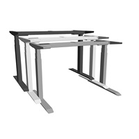 Cadre de bureau électrique personnalisé de haute qualité, stable, à hauteur réglable, à moteur simple et double jambe de bureau debout