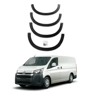 Toyota Hiace çamurluk genişletici 2019 yeni Hiace aksesuarları için yumuşak OEM ince hiace 2020 tekerlek kemer siyah