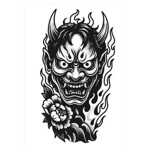 Autocollants de tatouage semi-permanents Totem Tribal pour bras, résistants à l'eau, en papier, pour hommes et femmes, tenue 2 semaines - Product Image 6