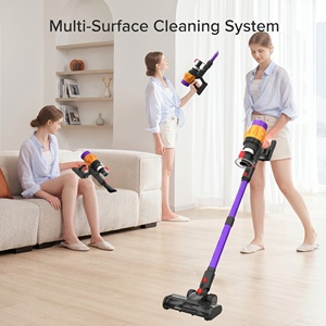 Meilleur aspirateur sans fil GV18 2026, moteur sans balais 550W, filtre HEPA, filtration multi-cyclone, pour nettoyage tapis et sols durs, occasion - Product Image 4