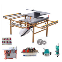 Machine à bois, table à scie carrée pour scie circulaire avec machine à fraiser, table à scie coulissante